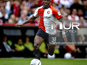 Feyenoord Rotterdam forward Ibrahim Osman during the match between Feyenoord and NAC at Stadium De Kuip for the Dutch Eredivisie season 2024...