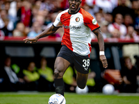 Feyenoord Rotterdam forward Ibrahim Osman during the match between Feyenoord and NAC at Stadium De Kuip for the Dutch Eredivisie season 2024...