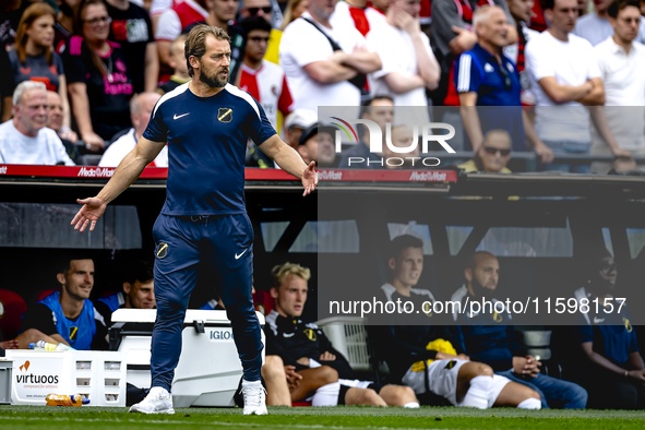 NAC assistant trainer Tomasz Kaczmarek during the match between Feyenoord and NAC at Stadium De Kuip for the Dutch Eredivisie season 2024-20...