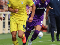 Rolando Mandragora of ACF Fiorentina and Gustav Isaksen of SS Lazio, during  the Italian Serie A football match between ACF Fiorentina and S...