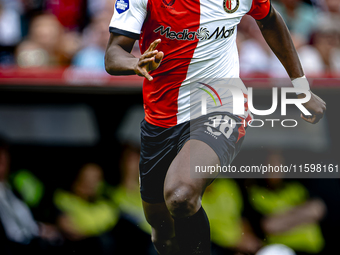 Feyenoord Rotterdam forward Ibrahim Osman during the match between Feyenoord and NAC at Stadium De Kuip for the Dutch Eredivisie season 2024...