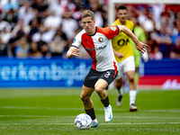 Feyenoord Rotterdam defender Gijs Smal during the match between Feyenoord and NAC at Stadium De Kuip for the Dutch Eredivisie season 2024-20...