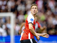 Feyenoord Rotterdam defender Gijs Smal during the match between Feyenoord and NAC at Stadium De Kuip for the Dutch Eredivisie season 2024-20...