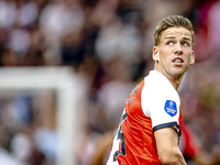 Feyenoord Rotterdam defender Gijs Smal during the match between Feyenoord and NAC at Stadium De Kuip for the Dutch Eredivisie season 2024-20...