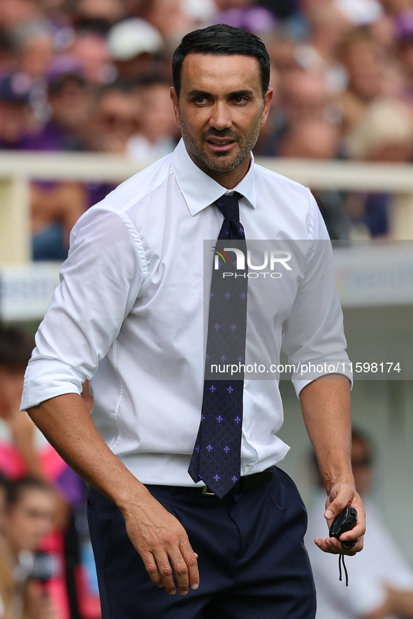 Head Coach Raffaele Palladino of ACF Fiorentina looks on during  the Italian Serie A football match between ACF Fiorentina and SS Lazio ,on...