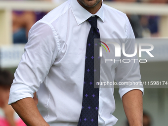 Head Coach Raffaele Palladino of ACF Fiorentina looks on during  the Italian Serie A football match between ACF Fiorentina and SS Lazio ,on...