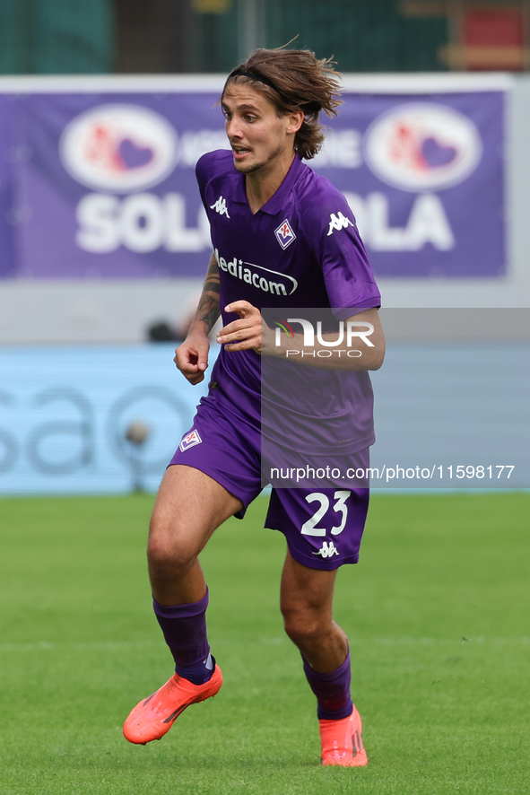 Andrea Colpani of ACF Fiorentina during the Italian Serie A football match between ACF Fiorentina and SS Lazio ,on September 22 , 2024 at th...