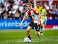 Feyenoord Rotterdam defender Gijs Smal during the match between Feyenoord and NAC at Stadium De Kuip for the Dutch Eredivisie season 2024-20...