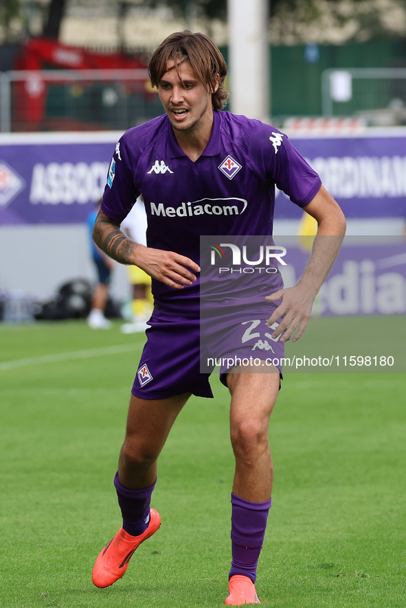 Andrea Colpani of ACF Fiorentina during the Italian Serie A football match between ACF Fiorentina and SS Lazio ,on September 22 , 2024 at th...