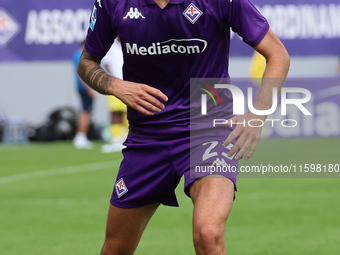 Andrea Colpani of ACF Fiorentina during the Italian Serie A football match between ACF Fiorentina and SS Lazio ,on September 22 , 2024 at th...