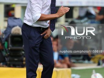 Head Coach Raffaele Palladino of ACF Fiorentina looks on during the Italian Serie A football match between ACF Fiorentina and SS Lazio ,on S...