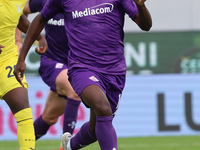 Jonathan Ikonè of ACF Fiorentina controls the ball during the Italian Serie A football match between ACF Fiorentina and SS Lazio ,on Septemb...