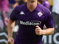 Albert Gudmundsson of ACF Fiorentina during the Italian Serie A football match between ACF Fiorentina and SS Lazio ,on September 22 , 2024 a...