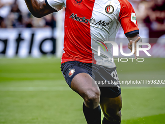 Feyenoord Rotterdam forward Ibrahim Osman during the match between Feyenoord and NAC at Stadium De Kuip for the Dutch Eredivisie season 2024...