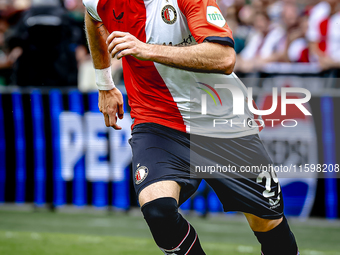 Feyenoord Rotterdam forward Santiago Gimenez during the match between Feyenoord and NAC at Stadium De Kuip for the Dutch Eredivisie season 2...