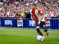 Feyenoord Rotterdam forward Santiago Gimenez during the match between Feyenoord and NAC at Stadium De Kuip for the Dutch Eredivisie season 2...