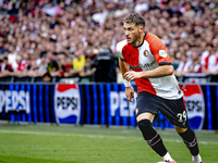 Feyenoord Rotterdam forward Santiago Gimenez during the match between Feyenoord and NAC at Stadium De Kuip for the Dutch Eredivisie season 2...