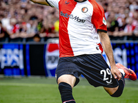 Feyenoord Rotterdam forward Santiago Gimenez during the match between Feyenoord and NAC at Stadium De Kuip for the Dutch Eredivisie season 2...