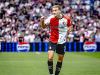 Feyenoord Rotterdam defender Thomas Beelen plays during the match between Feyenoord and NAC at Stadium De Kuip for the Dutch Eredivisie seas...