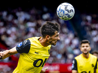 NAC Breda defender Leo Greiml during the match between Feyenoord and NAC at Stadium De Kuip for the Dutch Eredivisie season 2024-2025 in Rot...