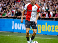 Feyenoord Rotterdam defender Gijs Smal during the match between Feyenoord and NAC at Stadium De Kuip for the Dutch Eredivisie season 2024-20...