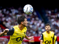 NAC Breda defender Leo Greiml during the match between Feyenoord and NAC at Stadium De Kuip for the Dutch Eredivisie season 2024-2025 in Rot...