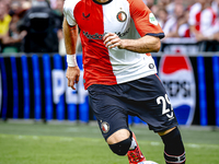 Feyenoord Rotterdam forward Santiago Gimenez during the match between Feyenoord and NAC at Stadium De Kuip for the Dutch Eredivisie season 2...