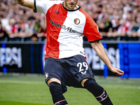 Feyenoord Rotterdam forward Santiago Gimenez during the match between Feyenoord and NAC at Stadium De Kuip for the Dutch Eredivisie season 2...