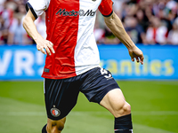 Feyenoord Rotterdam midfielder Inbeom Hwang plays during the match between Feyenoord and NAC at Stadium De Kuip for the Dutch Eredivisie sea...