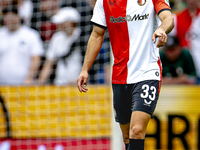 Feyenoord Rotterdam defender David Hancko plays during the match between Feyenoord and NAC at Stadium De Kuip for the Dutch Eredivisie seaso...