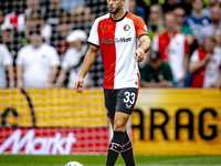 Feyenoord Rotterdam defender David Hancko plays during the match between Feyenoord and NAC at Stadium De Kuip for the Dutch Eredivisie seaso...