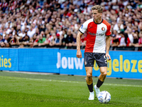 Feyenoord Rotterdam defender Gijs Smal during the match between Feyenoord and NAC at Stadium De Kuip for the Dutch Eredivisie season 2024-20...