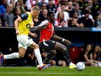 NAC Breda defender Boy Kemper and Feyenoord Rotterdam forward Ibrahim Osman during the match between Feyenoord and NAC at Stadium De Kuip fo...