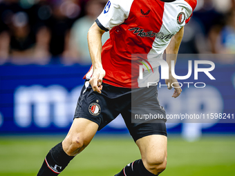 Feyenoord Rotterdam midfielder Inbeom Hwang plays during the match between Feyenoord and NAC at Stadium De Kuip for the Dutch Eredivisie sea...