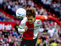 Feyenoord Rotterdam forward Ayase Ueda scores the 1-0 during the match between Feyenoord and NAC at Stadium De Kuip for the Dutch Eredivisie...