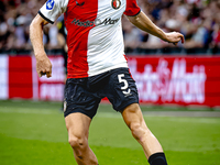 Feyenoord Rotterdam defender Gijs Smal during the match between Feyenoord and NAC at Stadium De Kuip for the Dutch Eredivisie season 2024-20...