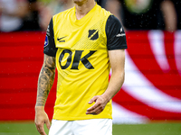 NAC Breda player Elias Mar Omarsson plays during the match between Feyenoord and NAC at Stadium De Kuip for the Dutch Eredivisie season 2024...