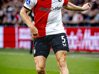 Feyenoord Rotterdam defender Gijs Smal during the match between Feyenoord and NAC at Stadium De Kuip for the Dutch Eredivisie season 2024-20...