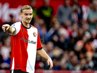 Feyenoord Rotterdam defender Thomas Beelen plays during the match between Feyenoord and NAC at Stadium De Kuip for the Dutch Eredivisie seas...