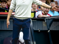 Feyenoord Rotterdam trainer Brian Priske during the match Feyenoord vs. NAC at the Stadium De Kuip for the Dutch Eredivisie season 2024-2025...