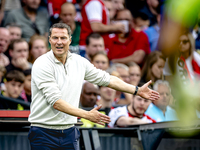 Feyenoord Rotterdam trainer Brian Priske during the match Feyenoord vs. NAC at the Stadium De Kuip for the Dutch Eredivisie season 2024-2025...