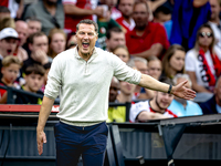 Feyenoord Rotterdam trainer Brian Priske during the match Feyenoord vs. NAC at the Stadium De Kuip for the Dutch Eredivisie season 2024-2025...