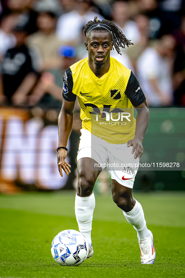 NAC Breda forward Sana Fernandes during the match between Feyenoord and NAC at Stadium De Kuip for the Dutch Eredivisie season 2024-2025 in...