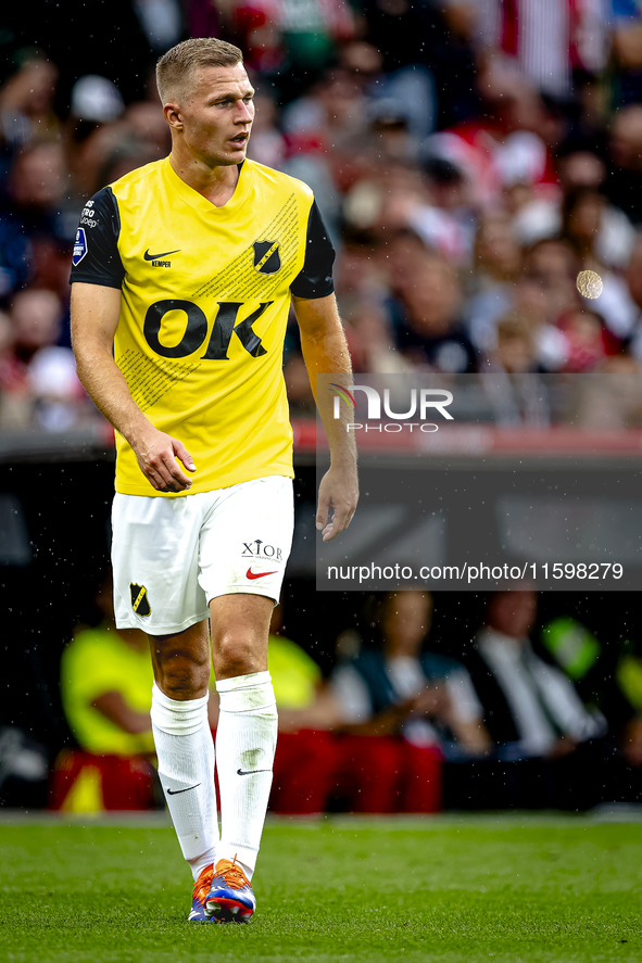 NAC Breda defender Boy Kemper during the match between Feyenoord and NAC at Stadium De Kuip for the Dutch Eredivisie season 2024-2025 in Rot...