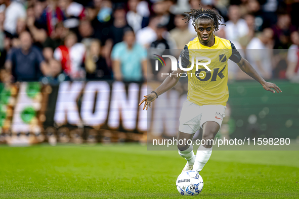 NAC Breda forward Sana Fernandes during the match between Feyenoord and NAC at Stadium De Kuip for the Dutch Eredivisie season 2024-2025 in...