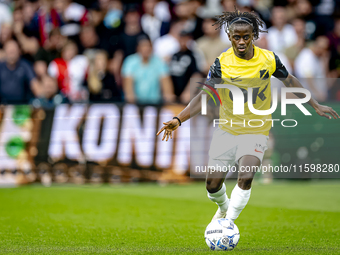 NAC Breda forward Sana Fernandes during the match between Feyenoord and NAC at Stadium De Kuip for the Dutch Eredivisie season 2024-2025 in...