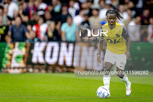 NAC Breda forward Sana Fernandes during the match between Feyenoord and NAC at Stadium De Kuip for the Dutch Eredivisie season 2024-2025 in...