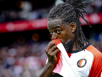 Feyenoord Rotterdam defender Jordan Lotomba during the match Feyenoord vs. NAC at Stadium De Kuip for the Dutch Eredivisie season 2024-2025...