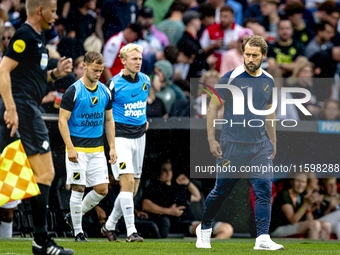 NAC assistant trainer Tomasz Kaczmarek during the match between Feyenoord and NAC at Stadium De Kuip for the Dutch Eredivisie season 2024-20...