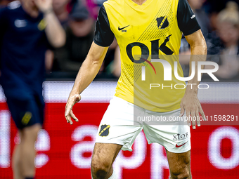 NAC Breda defender Leo Greiml during the match between Feyenoord and NAC at Stadium De Kuip for the Dutch Eredivisie season 2024-2025 in Rot...